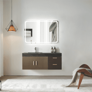 Specchio Quadrato Con Luce Frontale - Serie Grecia