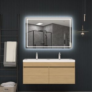 Specchio Luce Frontale - 90x80 cm Holanda