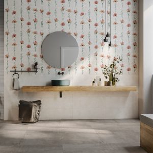 Collezione Bloom 25x75 cm Spessore 8 mm - 4 colori + 6 decori