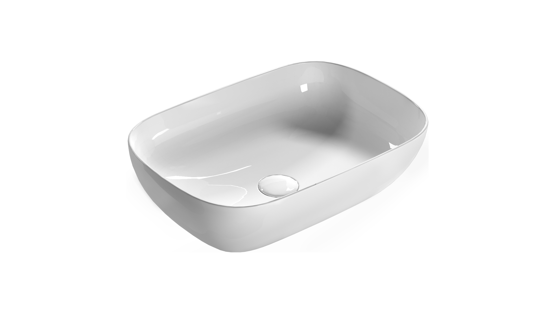 B6R56 cm 55x38x16h Bianco Lucido - immagine 3