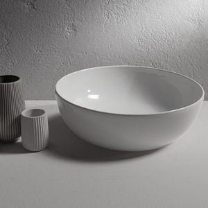 B6T45 cm ø45 Bianco Lucido