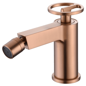 Miscelatore Monocomando Bidet Serie Olimpo Oro Rosa Spazzolato PVD