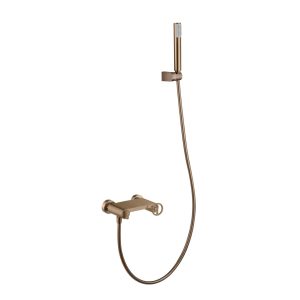 Miscelatore Doccia Serie Olimpo Oro Rosa Spazzolato PVD