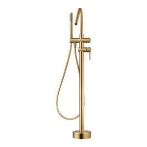 Piantana per Vasca Freestanding Serie Corcega Oro Spazzolato PVD