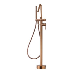 Piantana per Vasca Freestanding Serie Corcega Oro Rosa Spazzolato PVD