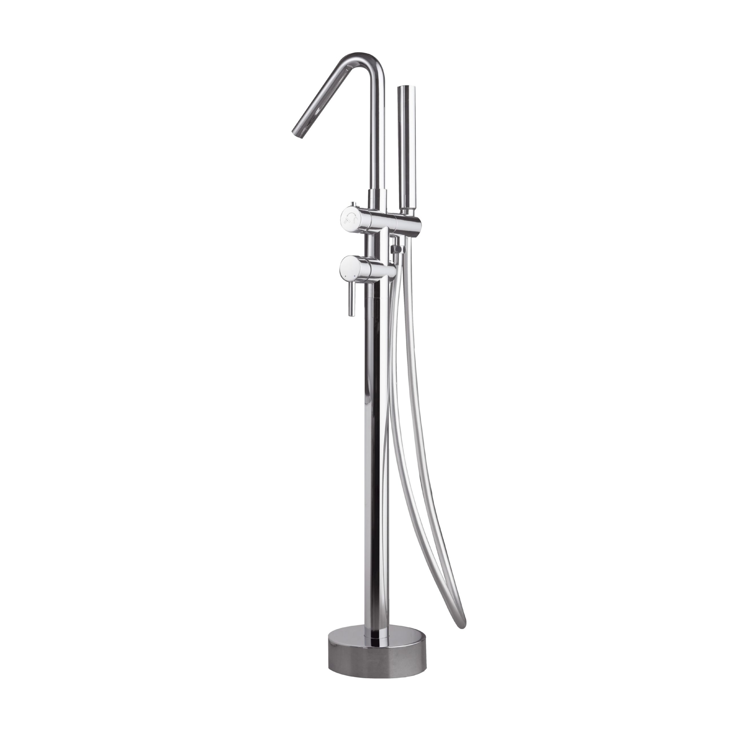 Piantana per Vasca Freestanding Serie Corcega Cromo