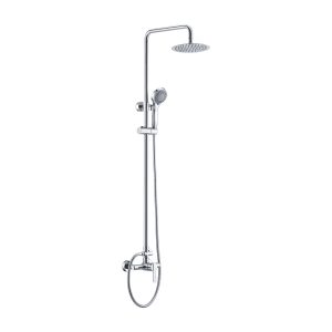 Asta Doccia con Deviatore Meccanico Serie Roma Cromo