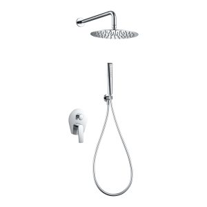 Kit Doccia con Deviatore Meccanico Serie Delos Cromo
