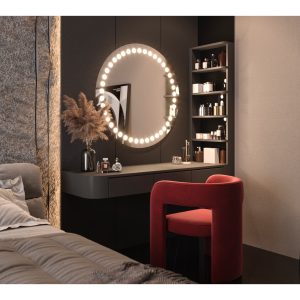 Specchio Rotondo Luce Frontale - Serie Itlin