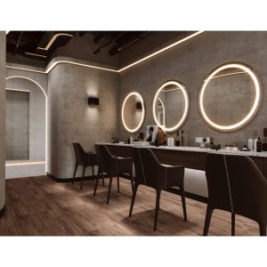 Specchio Rotondo Luce Frontale - Serie Mirak