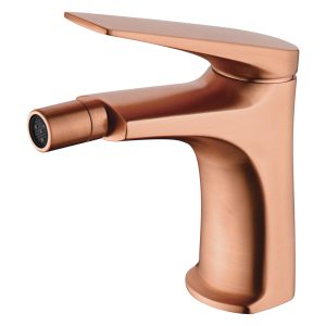 Miscelatore Bidet Serie Delos Oro Rosa Spazzolato PVD